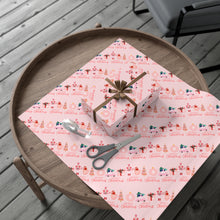 Load image into Gallery viewer, Pink Christmas Gift Wrap Paper