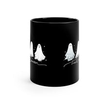 Load image into Gallery viewer, Ghost Happy Halloween Coffee Mug 11 oz Black Mug