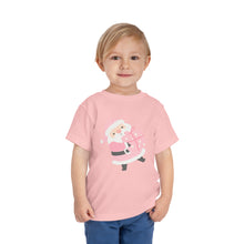 Load image into Gallery viewer, Pink Santa Christmas Kids Holiday T Shirt