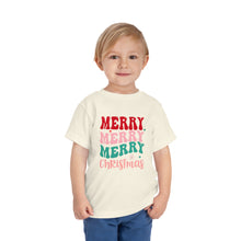 Load image into Gallery viewer, Merry, Merry Christmas Kids Holiday T Shirt