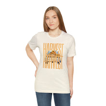 Load image into Gallery viewer, Harvest Happy Halloween Unisex Jersey Halloween Pumpkin Face Short Sleeve Tee