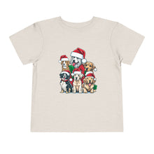 Load image into Gallery viewer, Puppy Christmas in Santa Hats Kids Holiday T Shirt
