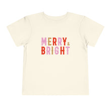 Load image into Gallery viewer, Merry + Bright Kids Holiday T Shirt