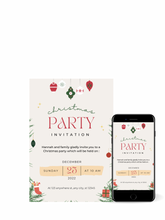 Load image into Gallery viewer, Editable Digital Download: Christmas Party Invitations