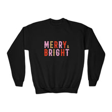 Load image into Gallery viewer, Merry + Bright Youth Crewneck Sweatshirt