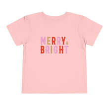 Load image into Gallery viewer, Merry + Bright Kids Holiday T Shirt