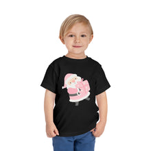 Load image into Gallery viewer, Pink Santa Christmas Kids Holiday T Shirt