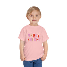 Load image into Gallery viewer, Merry + Bright Kids Holiday T Shirt