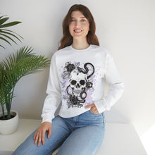 Load image into Gallery viewer, Skull Sweatshirt | Skull Boho | Halloween Gift | Skull Tshirt | Skull Hoodie | Skull Sweater | Womens Fall Sweater Crewneck Sweatshirt