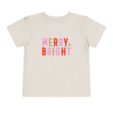 Load image into Gallery viewer, Merry + Bright Kids Holiday T Shirt