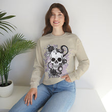 Load image into Gallery viewer, Skull Sweatshirt | Skull Boho | Halloween Gift | Skull Tshirt | Skull Hoodie | Skull Sweater | Womens Fall Sweater Crewneck Sweatshirt