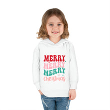 Load image into Gallery viewer, Merry + Bright Toddler Pullover Fleece Hoodie