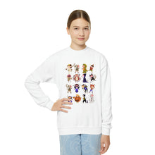 Load image into Gallery viewer, Halloween Characters Youth Crewneck Sweatshirt