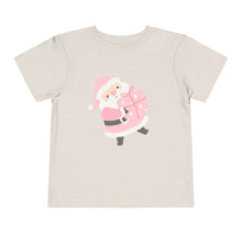 Load image into Gallery viewer, Pink Santa Christmas Kids Holiday T Shirt