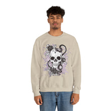 Load image into Gallery viewer, Skull Sweatshirt | Skull Boho | Halloween Gift | Skull Tshirt | Skull Hoodie | Skull Sweater | Womens Fall Sweater Crewneck Sweatshirt