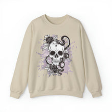 Load image into Gallery viewer, Skull Sweatshirt | Skull Boho | Halloween Gift | Skull Tshirt | Skull Hoodie | Skull Sweater | Womens Fall Sweater Crewneck Sweatshirt