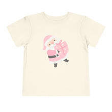 Load image into Gallery viewer, Pink Santa Christmas Kids Holiday T Shirt