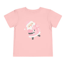 Load image into Gallery viewer, Pink Santa Christmas Kids Holiday T Shirt