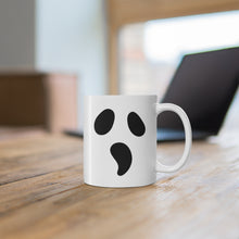 Load image into Gallery viewer, Ghost Face Coffee Mug, Happy Halloween Mug 11oz