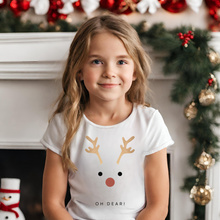 Load image into Gallery viewer, Reindeer Kids Holiday T Shirt