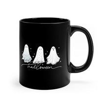 Load image into Gallery viewer, Ghost Happy Halloween Coffee Mug 11 oz Black Mug