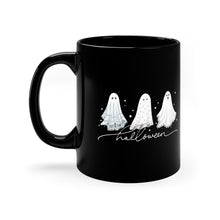 Load image into Gallery viewer, Ghost Happy Halloween Coffee Mug 11 oz Black Mug