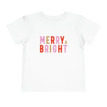 Load image into Gallery viewer, Merry + Bright Kids Holiday T Shirt