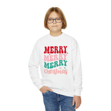 Load image into Gallery viewer, Merry Merry Merry Youth Crewneck Sweatshirt
