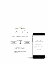 Load image into Gallery viewer, Editable Digital Download: Merry Everything Invitations