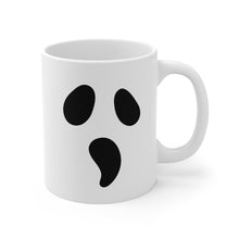 Load image into Gallery viewer, Ghost Face Coffee Mug, Happy Halloween Mug 11oz