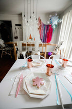 Load image into Gallery viewer, Christmas Tablecloth Fringe Backdrop, Flagtape Backdrop, streamer wall  Fringe Backdrop, Birthday, Party Theme, Customizable