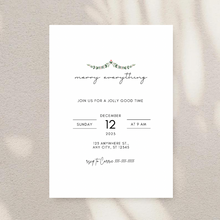 Load image into Gallery viewer, Editable Digital Download: Merry Everything Invitations