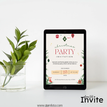 Load image into Gallery viewer, Editable Digital Download: Christmas Party Invitations