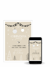 Load image into Gallery viewer, Editable Digital Download: Christmas Party Invitations