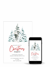 Load image into Gallery viewer, Editable Digital Download: Christmas Party Invitations