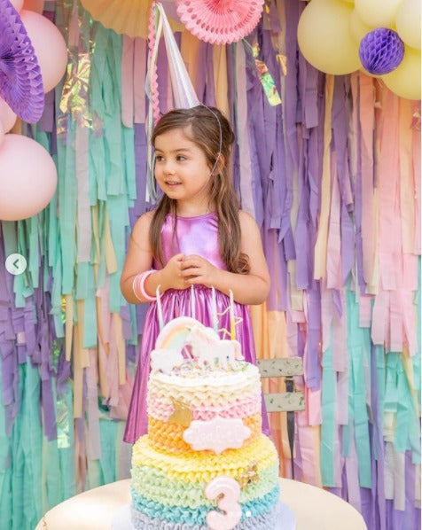 Plastic Fringe Backdrop, Plastic Party Streamers
– Glam Fete Party