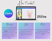 Load image into Gallery viewer, Editable Digital Download: Neon Halloween Invitation