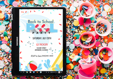 Load image into Gallery viewer, Editable Digital Download: Pool Party Invitation