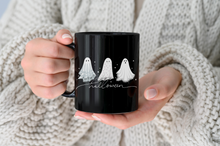 Load image into Gallery viewer, Ghost Happy Halloween Coffee Mug 11 oz Black Mug