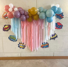 Load image into Gallery viewer, Ready to Ship Plastic Fringe Backdrop-no custom edits, ships as in 24 hours Fully Assembled Fringe Backdrop