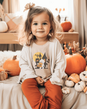 Load image into Gallery viewer, Mummy Haunted House  Halloween Shirt, Spooky Kids Shirt, Halloween Toddler T-Shirt, Cute Ghost T-Shirt, Spooky Season Kids Tees