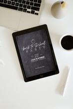 Load image into Gallery viewer, Editable Digital Download: Back To School Party Invitation