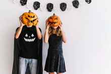 Load image into Gallery viewer, Unisex Jersey Halloween Pumpkin Face Short Sleeve Tee