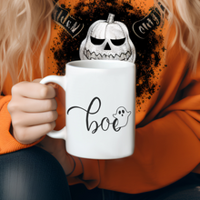 Load image into Gallery viewer, Happy Halloween Boo Mug Happy Halloween Mug 11oz