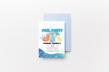 Load image into Gallery viewer, Editable Digital Download: Pool Party Invitation