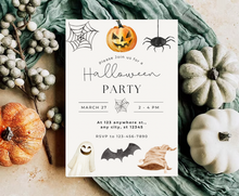 Load image into Gallery viewer, Editable Digital Download: Halloween Party Invitation