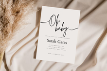 Load image into Gallery viewer, Editable Digital Download: Oh Baby Baby Shower  Party Invitation