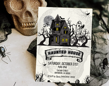 Load image into Gallery viewer, Editable Digital Download: Halloween Pink Party Invitation