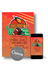 Load image into Gallery viewer, Editable Digital Download: Basketball Party Invitation