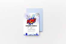 Load image into Gallery viewer, Editable Digital Download: Superhero Party Invitation